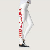 Leggings van rode en witte Cheerleader (Rechts)