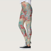 Leggings van rode Floral (Links)