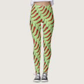 Leggings van rode hotspots voor Chili Peppers (Voorkant)