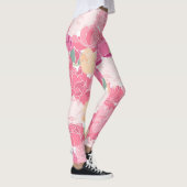Leggings van roze, gele pony Floral (Rechts)