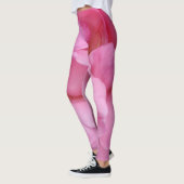 Leggings van roze rozenbloem (Links)