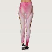 Leggings van roze rozenbloem (Achterkant)