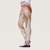 Leggings van roze rozenbloem (Links)