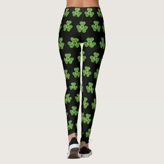 Leggings van shamrock en Hoefijzer (Achterkant)