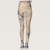 leggings van steampunk octopus