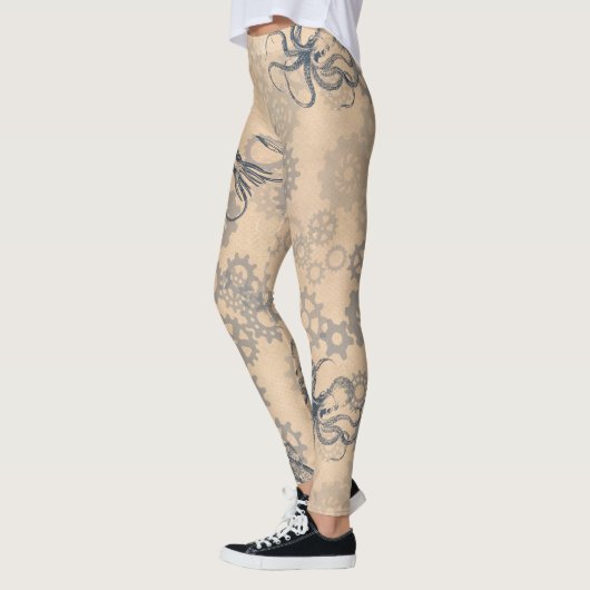 leggings van steampunk octopus (Links)