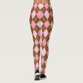 Leggings van Sun Goddess - Brown en Pink Diamonds (Achterkant)