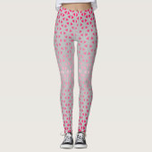 Leggings van Triangle.Pattern.shade.pink.02 Lgrey  (Voorkant)