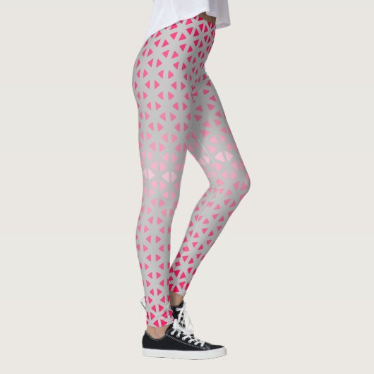 Leggings van Triangle.Pattern.shade.pink.02 Lgrey  (Rechts)