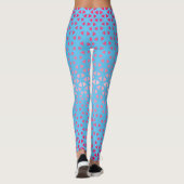 Leggings van Triangle.Pattern.shade.roze.02 LBlue (Achterkant)