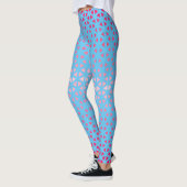 Leggings van Triangle.Pattern.shade.roze.02 LBlue (Links)