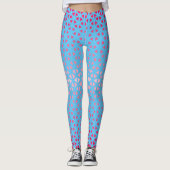 Leggings van Triangle.Pattern.shade.roze.02 LBlue (Voorkant)