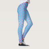 Leggings van Triangle.Pattern.shade.roze.02 LBlue (Rechts)