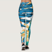 Leggings van tropische bladeren (Achterkant)