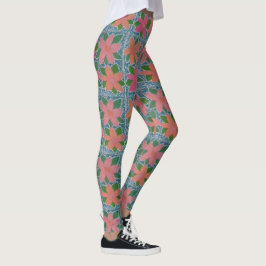 Leggings van tropische flora