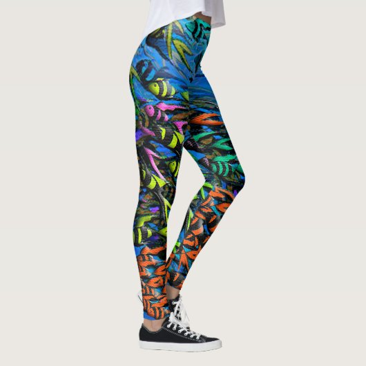 Leggings van tropische vissen (Rechts)