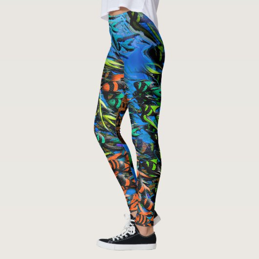 Leggings van tropische vissen (Links)