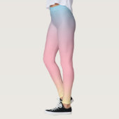 Leggings van Unicorn - pastel Ombre gradiënt (Links)