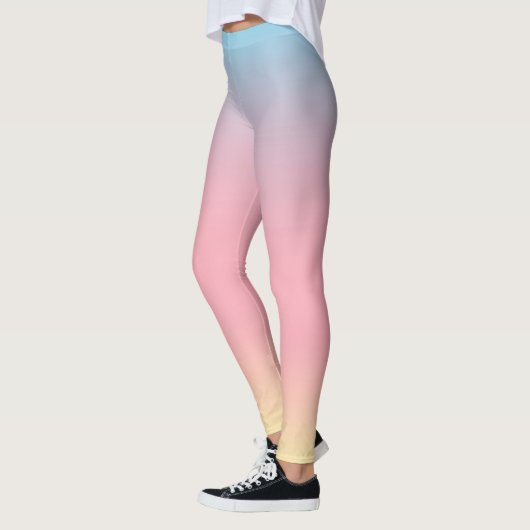 Leggings van Unicorn - pastel Ombre gradiënt (Links)