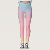Leggings van Unicorn - pastel Ombre gradiënt (Voorkant)