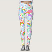 Leggings van Unicorns en regenbogen (Voorkant)