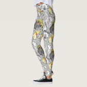 Leggings van usty Cockatiels (Links)