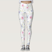 leggings van veerbloemen (Voorkant)