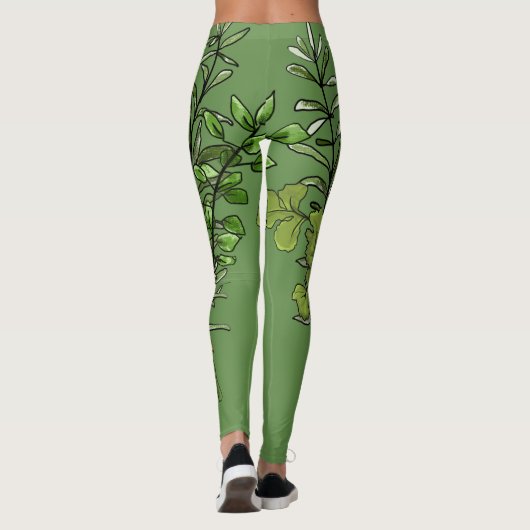 Leggings van verse kruiden (Achterkant)