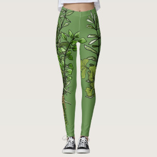 Leggings van verse kruiden
