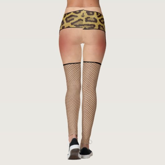 Leggings van visnetten en luipaarden (Achterkant)