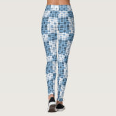 Leggings van vrouwen - Blauwe speldenstaart (Achterkant)