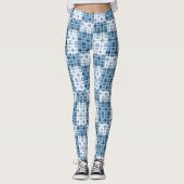 Leggings van vrouwen - Blauwe speldenstaart (Voorkant)
