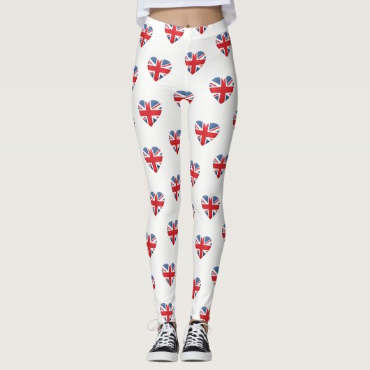 Leggings van vrouwen - Brits hart (Voorkant)