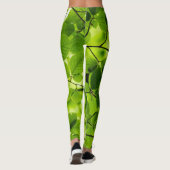 Leggings van vrouwen | Eco Fitness Leafs (Achterkant)