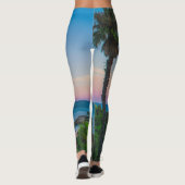 Leggings van vrouwen | Eco Fitness Palms (Achterkant)