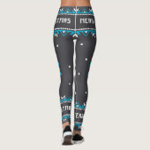 Leggings van vrouwen met een zwarte of blauwe kers (Achterkant)