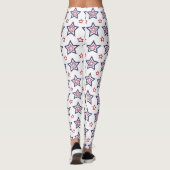 Leggings van vrouwen — patriottische sterren (Achterkant)