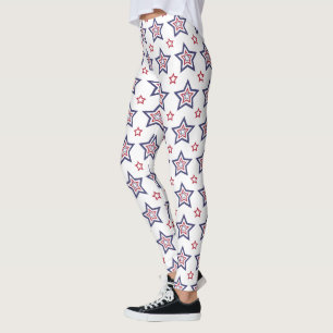 Leggings van vrouwen — patriottische sterren