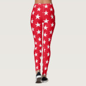 Leggings van vrouwen — patriottische sterren (Achterkant)