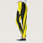 Leggings van vrouwen Zwart geel (Links)