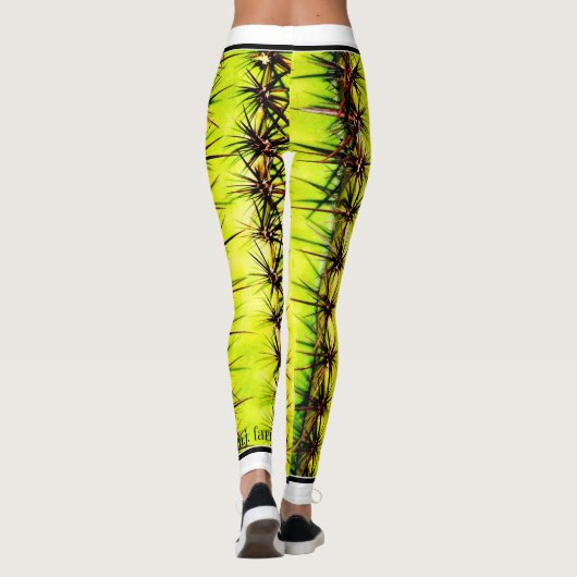 Leggings van vrouwencactus (Achterkant)