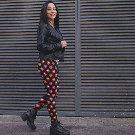 Leggings van warme lippen - Prachtig