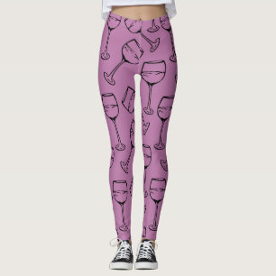 Leggings VAN WIJNGLASPATROON