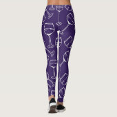 Leggings VAN WIJNGLASPATROON (Achterkant)