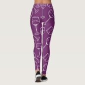 Leggings VAN WIJNGLASPATROON (Achterkant)