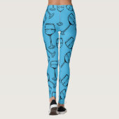 Leggings VAN WIJNGLASPATROON (Achterkant)