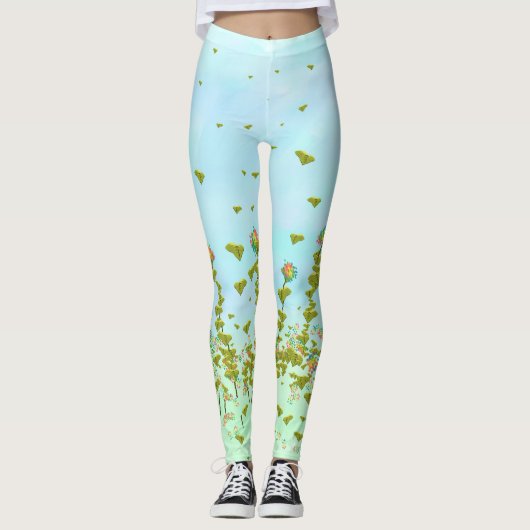 Leggings van wilde bloemen (Voorkant)