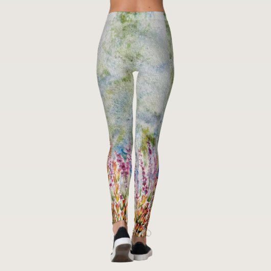 Leggings van wilde bloemen (Achterkant)