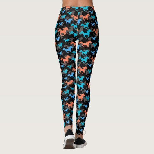 Leggings van wilde paarden (Achterkant)