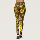 Leggings van wilde wonderbloemen, schimmelachtige  (Achterkant)
